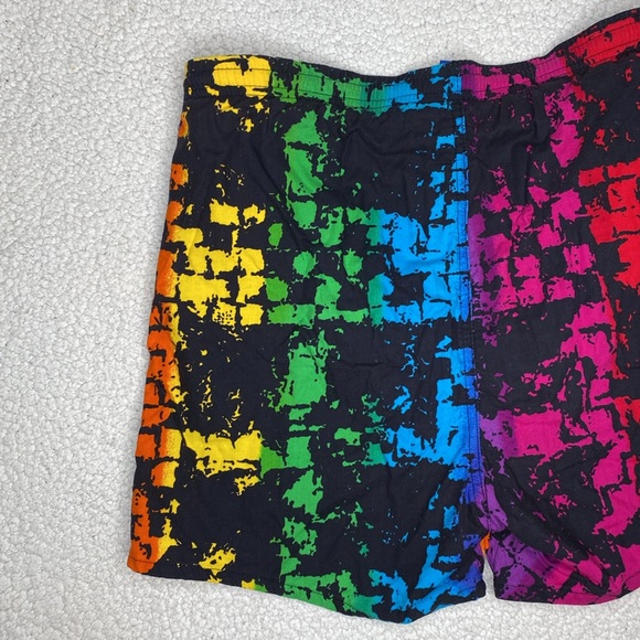 Vintage Ocean Pacific OP Tie Dye Swim Trunks: Size Large - Picture 6 of 8